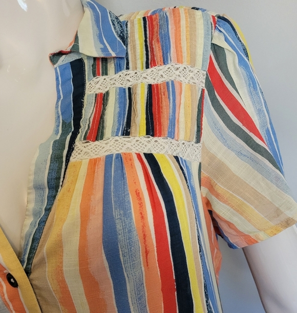 By Anthropologie Georgina Tiered Shirtdress, VGUC, Size S - Picture 2 of 7